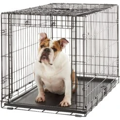 MidWest Ovation Single Door Collapsible Wire Dog Crate -Dog Supply Store 74296 PT3. AC SS1800 V1569015305