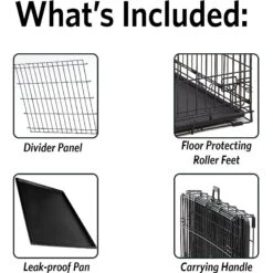 MidWest Ultima Pro Double Door Collapsible Wire Dog Crate -Dog Supply Store 74309 PT6. AC SS1800 V1562173333