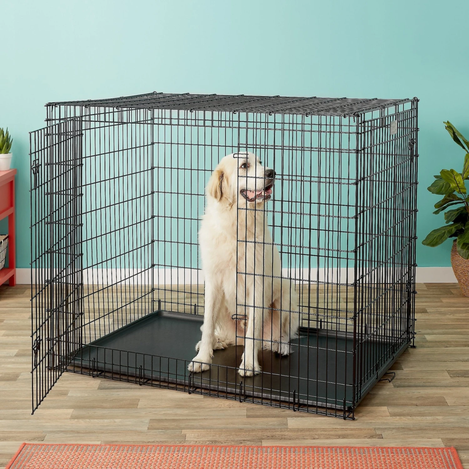 MidWest Solutions Series XX-Large Heavy Duty Double Door Wire Dog Crate, 54 Inch 1 MidWest Solutions Series XX-Large Heavy Duty Double Door Wire Dog Crate, 54 Inch