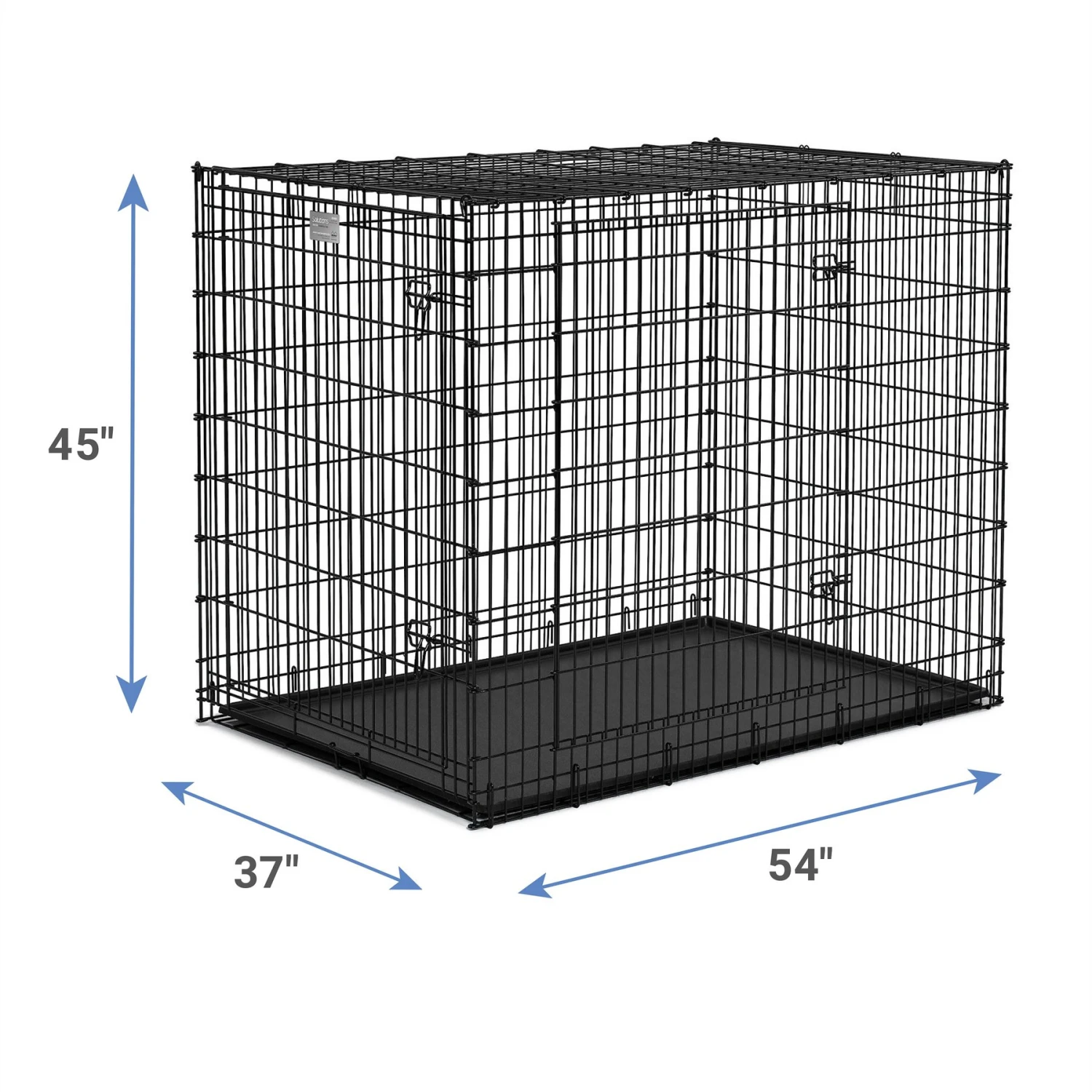 MidWest Solutions Series XX-Large Heavy Duty Double Door Wire Dog Crate, 54 Inch 3 MidWest Solutions Series XX-Large Heavy Duty Double Door Wire Dog Crate, 54 Inch - Image 3