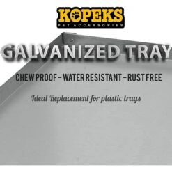 KOPEKS Heavy Duty Multipurpose Steel Replacement Pet Crate Tray -Dog Supply Store 758502 PT4. AC SS1800 V1674495037