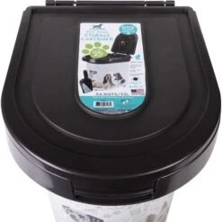 Pounce + Fetch Air Tight Cat & Dog Food Storage Container On Wheels With Scoop & Lock Cover, White, 33-lit -Dog Supply Store 763982 PT3. AC SS1800 V1676751055