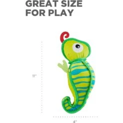 Outward Hound Xtreme Seamz Lizard Squeaky Durable Dog Toy, Green, Medium -Dog Supply Store 786382 PT4. AC SS1800 V1682619543