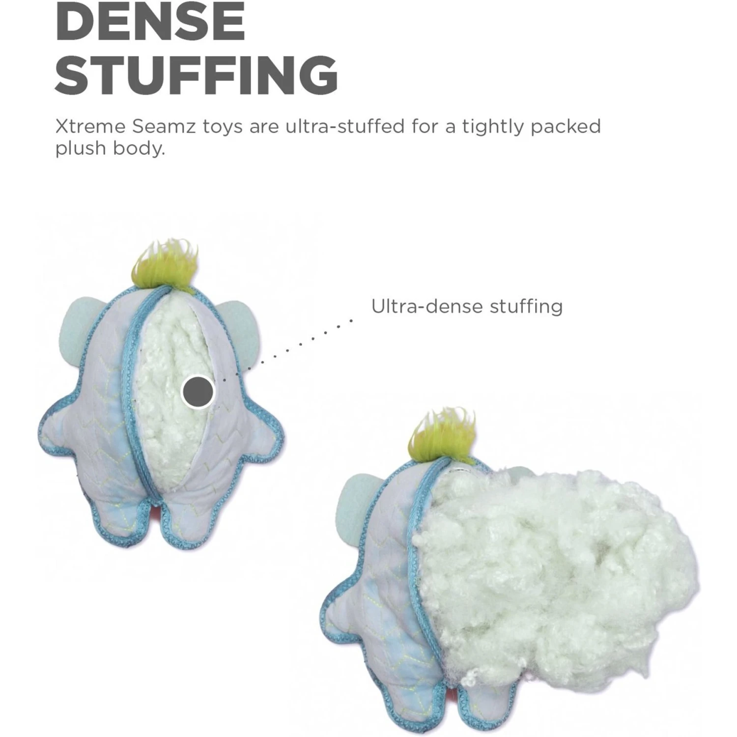 Outward Hound Xtreme Seamz Tiger Durable Squeaky Dog Toy, Orange, Medium 4 Outward Hound Xtreme Seamz Tiger Durable Squeaky Dog Toy, Orange, Medium - Image 4