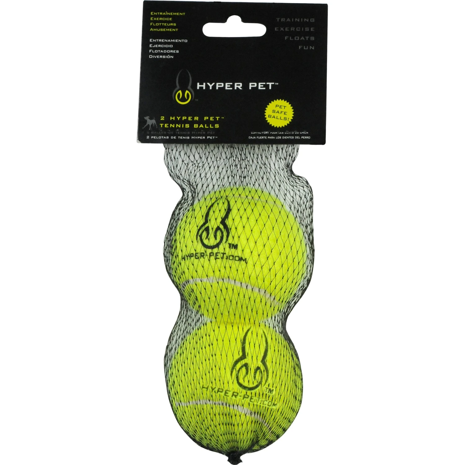 Hyper Pet 2 Pack Of Balls For Dogs, Green 1 Hyper Pet 2 Pack Of Balls For Dogs, Green