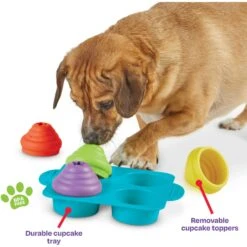 Brightkins Cupcake Party! Puzzle Treat Dog Toy -Dog Supply Store 805374 PT3. AC SS1800 V1682450513
