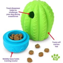 Brightkins Cactus Surprise! Treat Dispensing Dog Toy 8 Brightkins Cactus Surprise! Treat Dispensing Dog Toy -Dog Supply Store 805422 PT2. AC SS1800 V1679069470