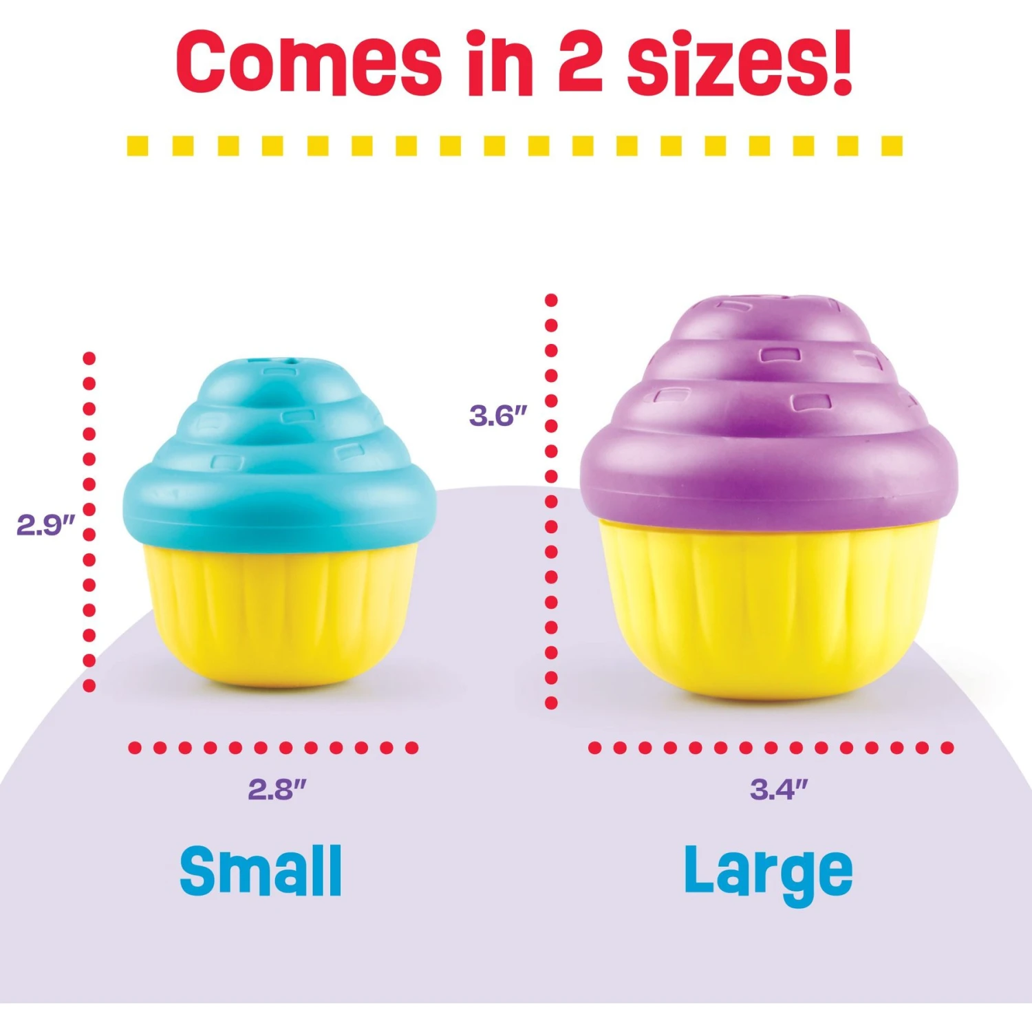 Brightkins Small Cupcake Treat Dispenser Dog Toy 2 Brightkins Small Cupcake Treat Dispenser Dog Toy - Image 2