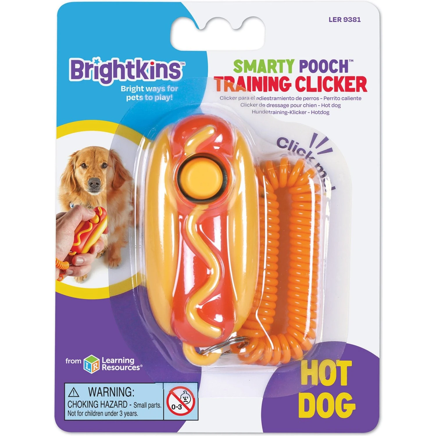 Brightkins Smarty Pooch Hot Dog Dog Training Clicker 1 Brightkins Smarty Pooch Hot Dog Dog Training Clicker