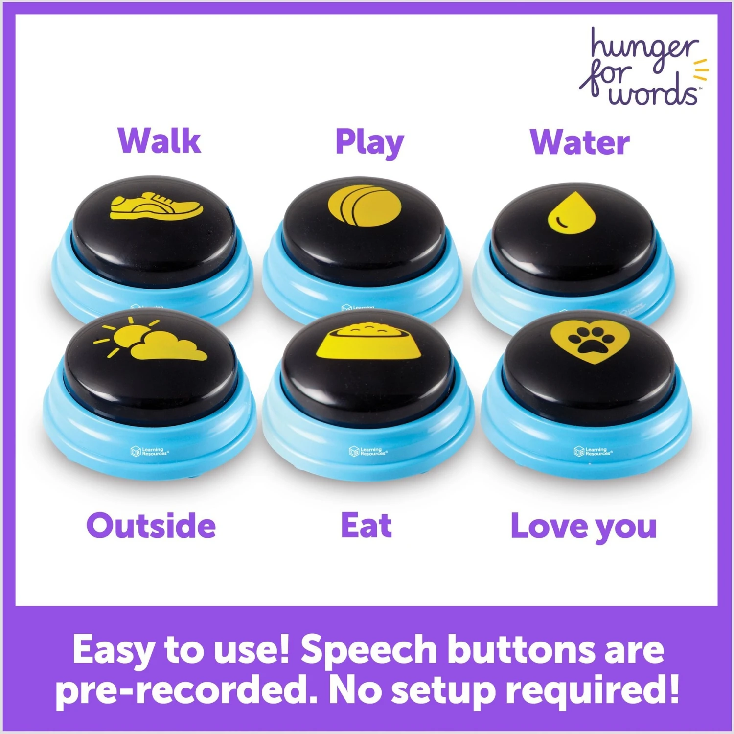 Hunger For Words Talking Pet Essential Words Dog Toy 2 Hunger For Words Talking Pet Essential Words Dog Toy - Image 2