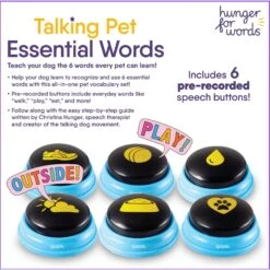 Hunger For Words Talking Pet Essential Words Dog Toy 8 Hunger For Words Talking Pet Essential Words Dog Toy -Dog Supply Store 805550 PT4. AC SS1800 V1682450371