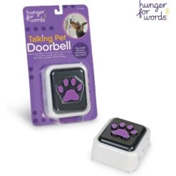 Hunger For Words Talking Pet Doorbell Dog Toy