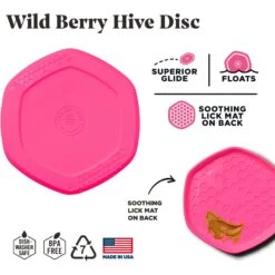 Project Hive Pet Company Hive Wild Berry Scented Disc & Lick Mat Dog Toy, Pink 9 Project Hive Pet Company Hive Wild Berry Scented Disc & Lick Mat Dog Toy, Pink -Dog Supply Store 805950 PT2. AC SS1800 V1683567308
