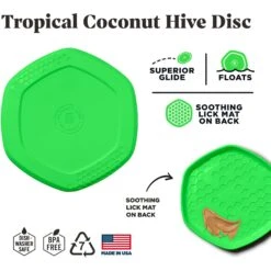 Project Hive Pet Company Hive Tropical Coconut Scented Disc & Lick Mat Dog Toy, Green 8 Project Hive Pet Company Hive Tropical Coconut Scented Disc & Lick Mat Dog Toy, Green -Dog Supply Store 806142 PT2. AC SS1800 V1683565371