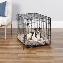 MidWest ICrate Fold & Carry Single Door Collapsible Wire Dog Crate & MidWest Steel Pet Gate -Dog Supply Store 815134 PT2. AC SS1800 V1679500816