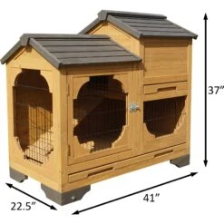 ZooVilla Indoor & Outdoor Bunny Lounge, Brown 11 ZooVilla Indoor & Outdoor Bunny Lounge, Brown -Dog Supply Store 823966 PT5. AC SS1800 V1683561708