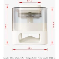 Hanamya Slower With Press Button Dog & Cat Feeder, Blue -Dog Supply Store 838798 PT3. AC SS1800 V1697645766