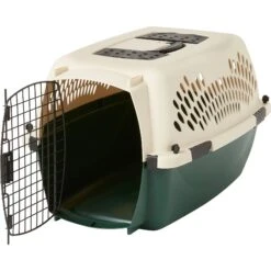 Petmate Ruff Maxx Dog & Cat Kennel, Off White/Green -Dog Supply Store 83941 PT4. AC SS1800 V1562179647