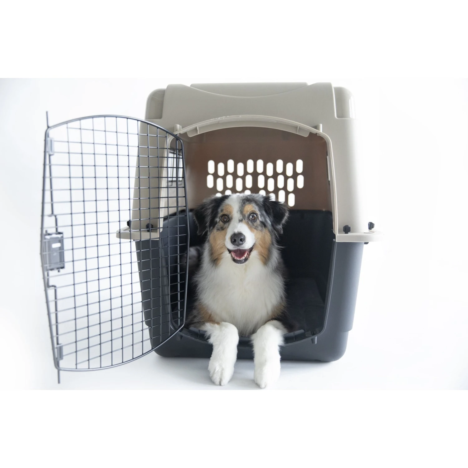 Petmate Ultra Vari Dog & Cat Kennel, Taupe/Black 4 Petmate Ultra Vari Dog & Cat Kennel, Taupe/Black - Image 4