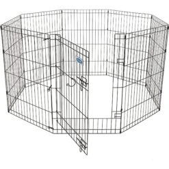 Petmate 8-Panel Wire Dog Exercise Pen With Door, Black 7 Petmate 8-Panel Wire Dog Exercise Pen With Door, Black -Dog Supply Store 83970 PT3. AC SS1800 V1567186344