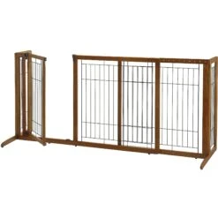 Richell Deluxe Freestanding Gate With Door For Dogs & Cats -Dog Supply Store 85211 PT3. AC SS1800 V1486153892