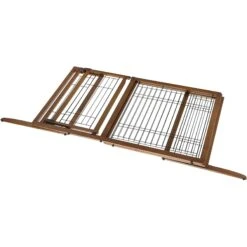 Richell Deluxe Freestanding Gate With Door For Dogs & Cats -Dog Supply Store 85211 PT4. AC SS1800 V1486153894