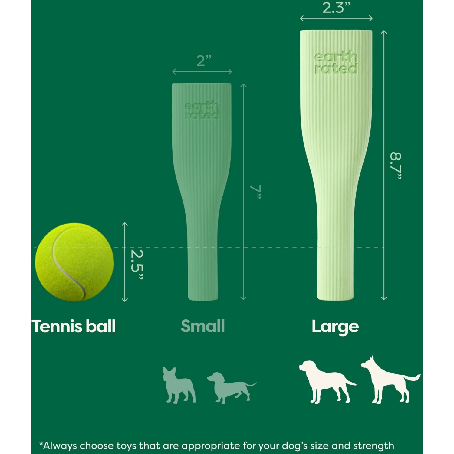 Earth Rated Rubber Chew Dog Toy 3 Earth Rated Rubber Chew Dog Toy - Image 3