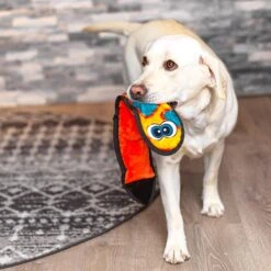 Outward Hound Invincibles Snakes Red/Orange Squeaky Stuffing-Free Plush Dog Toy -Dog Supply Store 85906 PT4. AC SS1800 V1631609775