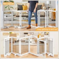 Yaheetech 6-Panel Foldable Wire Dog Gate -Dog Supply Store 871606 PT5. AC SS1800 V1686078425