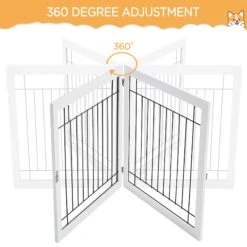 Yaheetech 6-Panel Foldable Wire Dog Gate -Dog Supply Store 871606 PT6. AC SS1800 V1686078424
