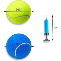 Pet Fit For Life Giant Tennis Ball Dog Toy, Yellow -Dog Supply Store 872422 PT2. AC SS1800 V1686250302