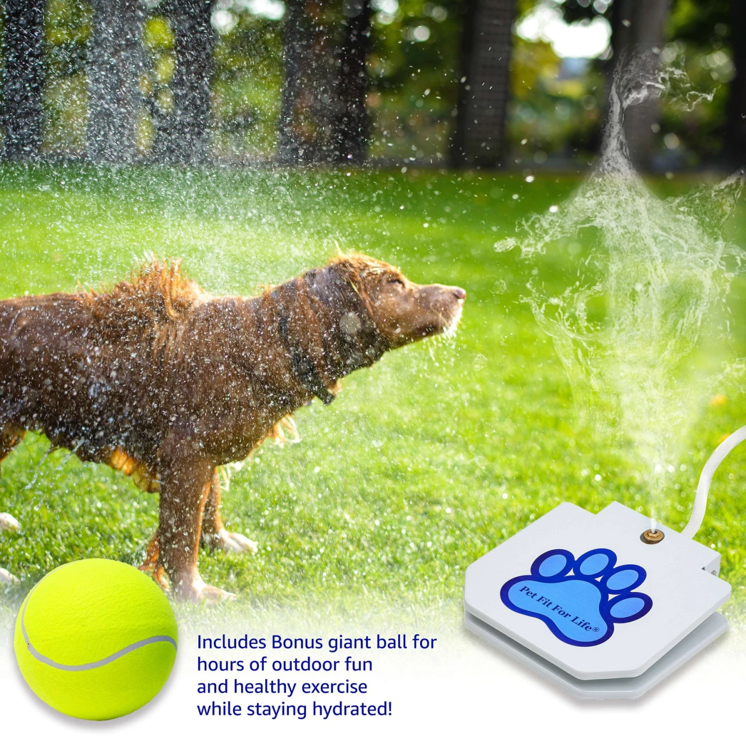 Pet Fit For Life Dog Step-on Sprinkler Dog Toy, Silver 3 Pet Fit For Life Dog Step-on Sprinkler Dog Toy, Silver - Image 3
