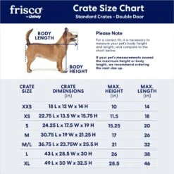 Frisco Fold & Carry Double Door Collapsible Wire Dog Crate -Dog Supply Store 88789 PT2. AC SS1800 V1667228179