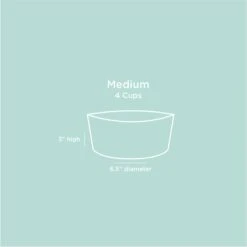 Waggo Habit Non-Skid Silicone Cat & Dog Bowl, Medium -Dog Supply Store 889254 PT4. AC SS1800 V1697132783