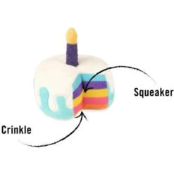 P.L.A.Y. Pet Lifestyle And You Party Time Mini Cake Plush Squeaky Dog Toy, X-Small -Dog Supply Store 896302 PT2. AC SS1800 V1689795566