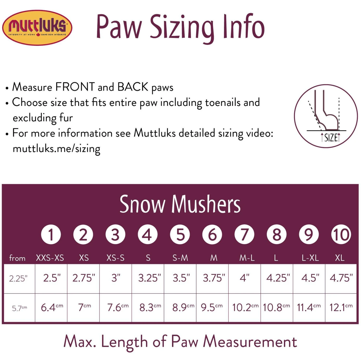 Muttluks Snow Mushers Winter Dog Boot, 2 Boots 2 Muttluks Snow Mushers Winter Dog Boot, 2 Boots - Image 2