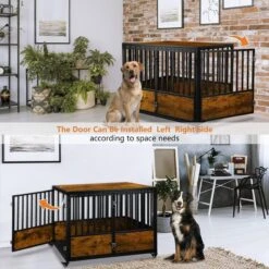 SMONTER Wooden Furniture Style Dog Crate -Dog Supply Store 904238 PT2. AC SS1800 V1688398365