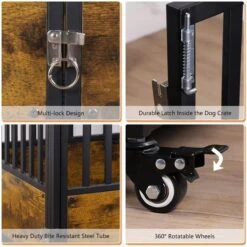 SMONTER Wooden Furniture Style Dog Crate -Dog Supply Store 904238 PT4. AC SS1800 V1688398359