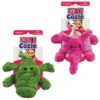 KONG Cozie Ali The Alligator Dog Toy & KONG Cozie Elmer The Elephant Dog Toy