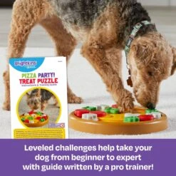 Brightkins Pizza Party! Treat Puzzle Dog Toy -Dog Supply Store 930086 PT2. AC SS1800 V1698766692