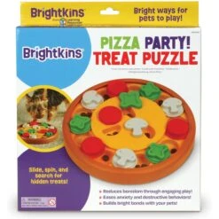 Brightkins Pizza Party! Treat Puzzle Dog Toy -Dog Supply Store 930086 PT5. AC SS1800 V1698766050