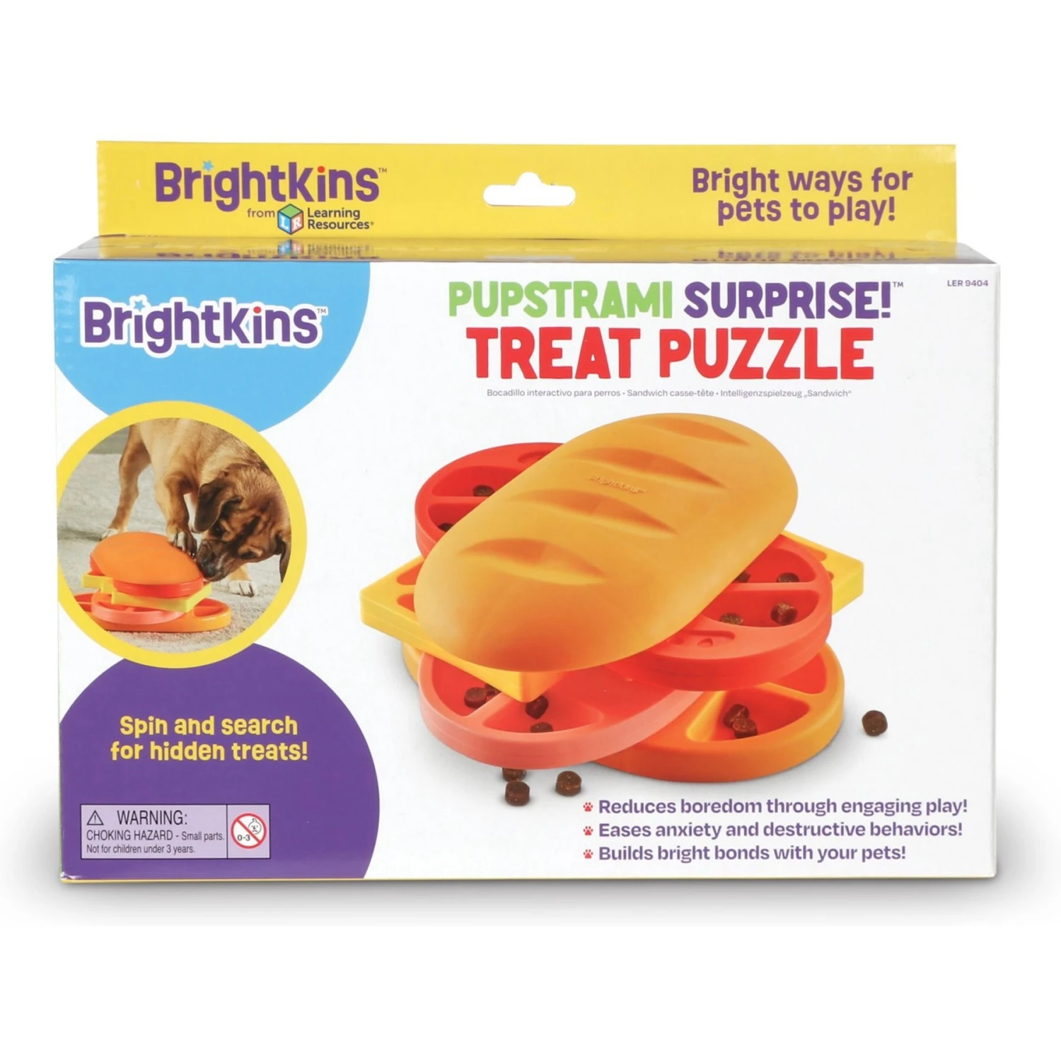 Brightkins Pupstrami Surprise! Treat Puzzle Dog Toy 6 Brightkins Pupstrami Surprise! Treat Puzzle Dog Toy - Image 6