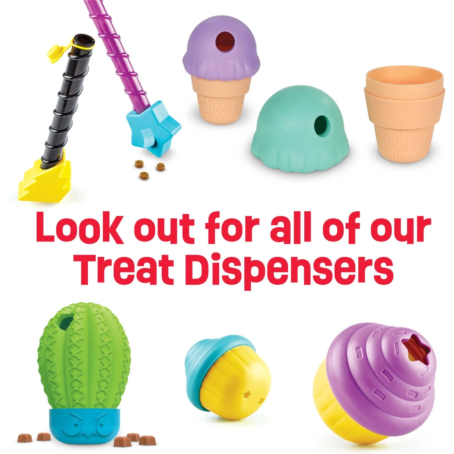 Brightkins Large Ice Cream Treat Dispenser Dog Toy 7 Brightkins Large Ice Cream Treat Dispenser Dog Toy - Image 7