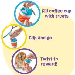 Brightkins Let's Go Treat Holder Coffee Cup Dog Toy -Dog Supply Store 930166 PT2. AC SS1800 V1698766751