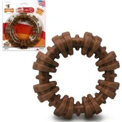 Petstages Dogwood Tough Dog Chew Toy & Nylabone Power Chew Textured Dog Chew Ring Toy Flavor Medley -Dog Supply Store 933430 PT6. AC SS1800 V1692304098