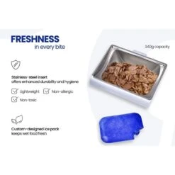 Closer Pets MiBowl + Smart Microchip Automatic Small Dog & Cat Feeder, White, 12-oz -Dog Supply Store 935838 PT4. AC SS1800 V1694620380