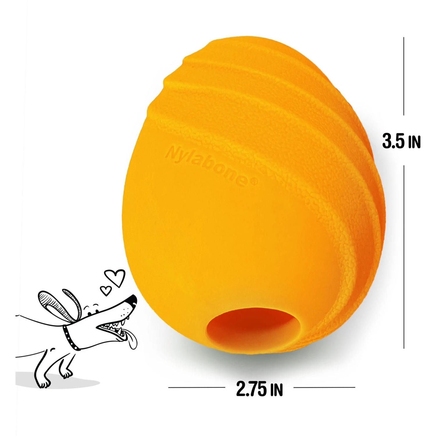 Nylabone Creative Play Eggi Treat Dispenser Dog Toy 4 Nylabone Creative Play Eggi Treat Dispenser Dog Toy - Image 4
