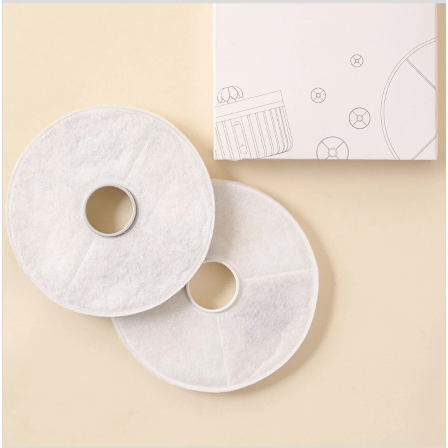 Hanamya Water Fountain Replacement Dog & Cat Filters, 4 Count 1 Hanamya Water Fountain Replacement Dog & Cat Filters, 4 Count