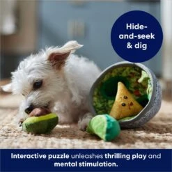 Frisco Corndog Interactive Plush Squeaky Dog Toy & Frisco Guacamole Hide & Seek Puzzle Plush Squeaky Dog Toy -Dog Supply Store 962086 PT8. AC SS1800 V1694782977