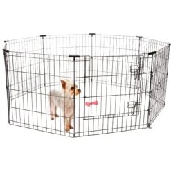 Frisco Wire Dog & Small Pet Exercise Pen With Step-Through Door -Dog Supply Store 97484 PT7. AC SS1800 V1657661187
